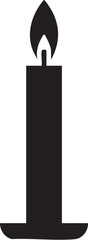 Vector of a Lit Candle
