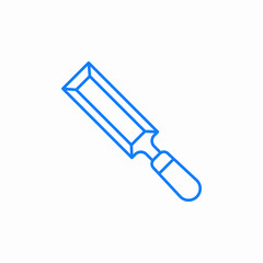 craftsmanship chisel icon sign vector