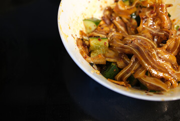 Chilled Pig-Ear Salad in Chili Oil