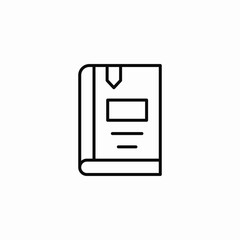 book file notebook icon sign vector