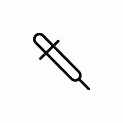 Obraz premium eyedropper color tool icon sign vector