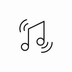 melody sound vibes icon sign vector