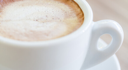 Coffee cup, A cup of hot chocolate