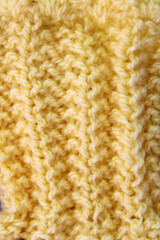 Background with yellow wool fabric
