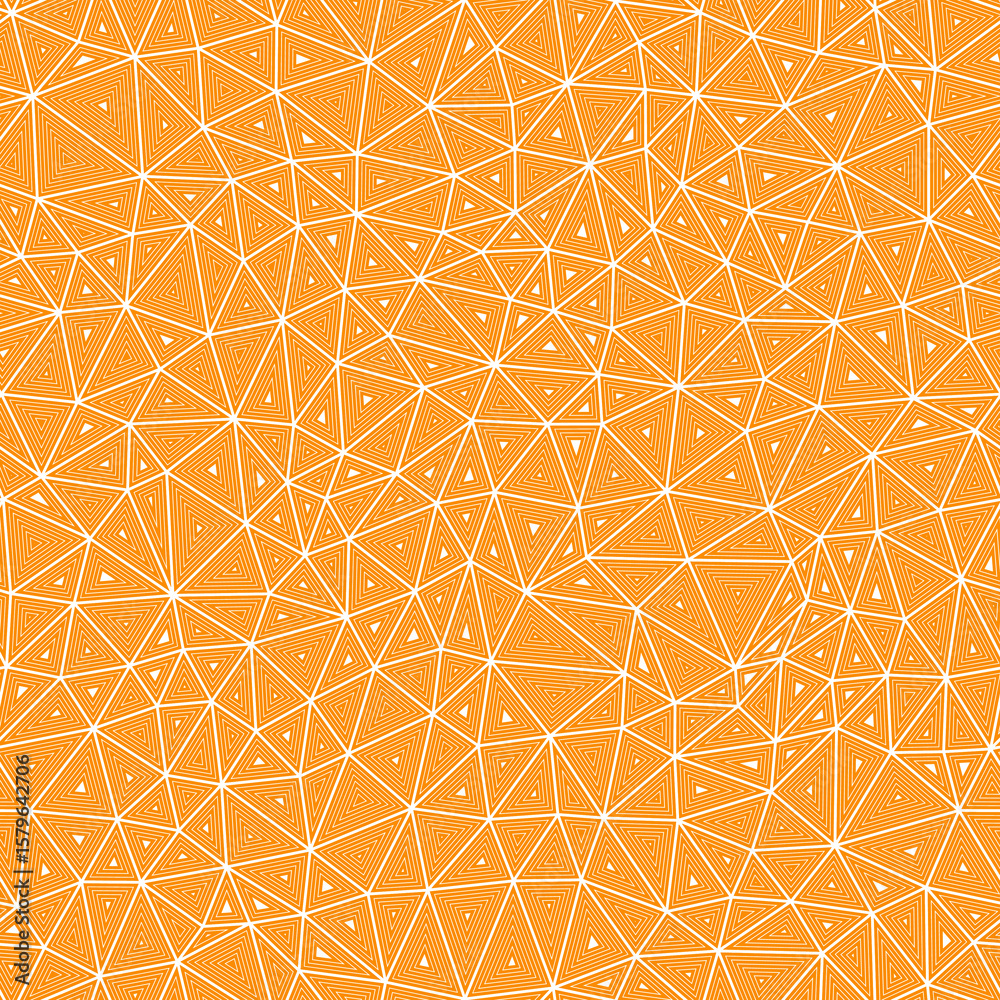 Poster minimal geometric background. multiple repeated inner triangles. compact triangles size. solid color