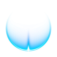 Blue glowing orb with transparent background  © imak
