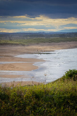 Hazy Golden Hour on Seaton Sluice Beach, Northumberland, July 2025