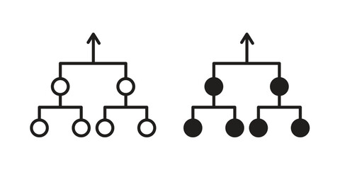 Consolidation icon vector modern flat and stroke designs