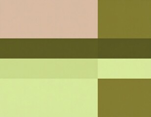 Abstract Geometric Arrangement in Olive Green and Pastel Color Background