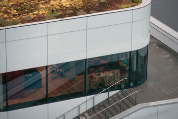 modern office building, ume&aring;,sverige, norrland,sweden,summer