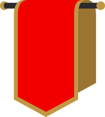 휘장 깃발 배너 블랙 골드