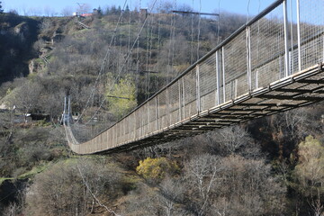 suspension bridge in khndzoresk in armenia