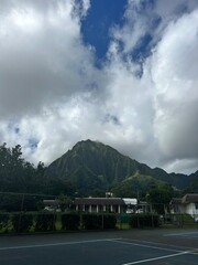 time lapse clouds over the river