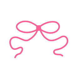 Fototapeta premium pink ribbon bow