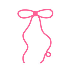pink ribbon bow