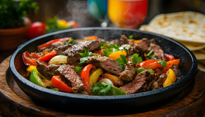 beef and vegetables, Mexican food