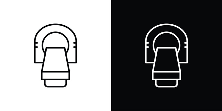 Tomography icon in trendy stroke liner style. Set of Website icon vector.