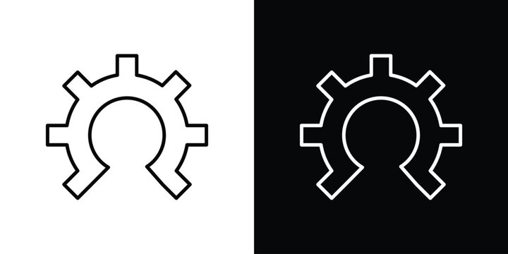 Open source icon in trendy stroke liner style. Set of Website icon vector.