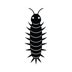 vector illustration of a larva