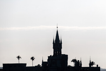 Naklejka premium fiscal island castle in rio de janeiro.