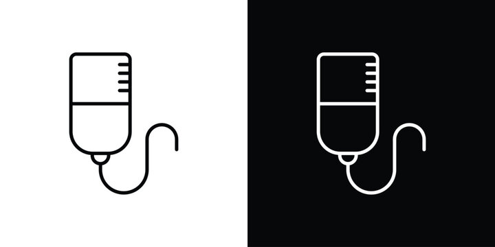 Intravenous icon in trendy stroke liner style. Set of Website icon vector.