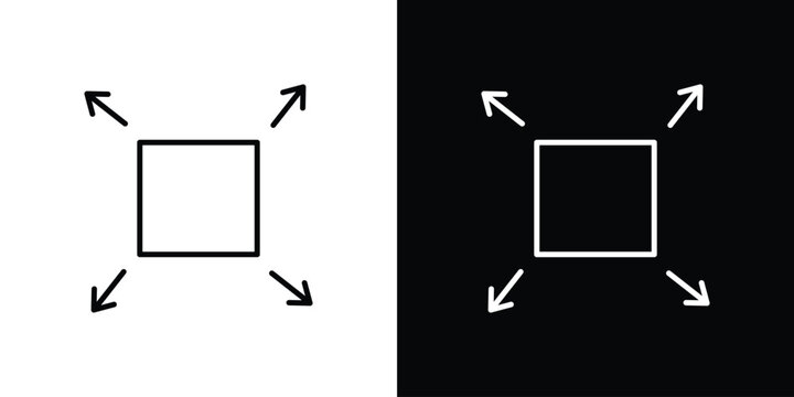 Distribution box icon in trendy stroke liner style. Set of Website icon vector.