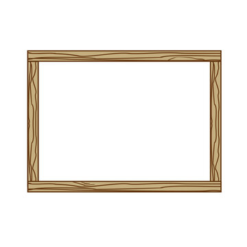vector rectangular wooden frame