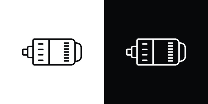 Car alternator icon in trendy stroke liner style. Set of Website icon vector.