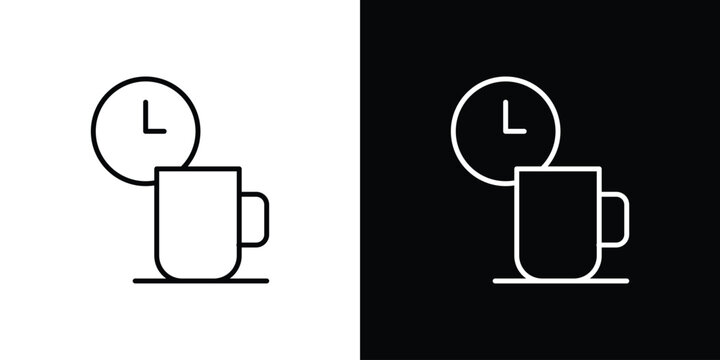 Break icon in trendy stroke liner style. Set of Website icon vector.