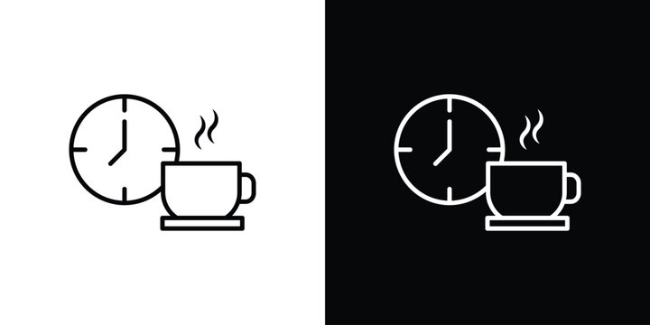 Break icon in trendy stroke liner style. Set of Website icon vector.