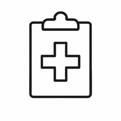 Obraz premium Crossed Crutches Medical Icon – Flat Outline