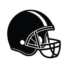Naklejka premium vector illustration of a American football helmet