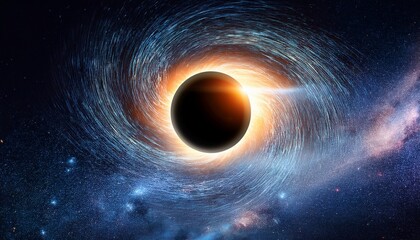 black hole in space