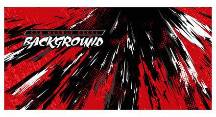 Gaming esport background striking stripes electric banner vector illustration design red black grunge brush wing comic pattern modern abstract concept livery stripes decal paint splash splatter