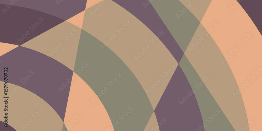 Fototapete abstract boho style background. modern abstract composition featuring soft and curved shapes in mute