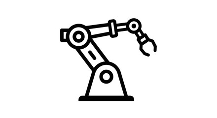 Robotic Arm Icon (Left Facing)