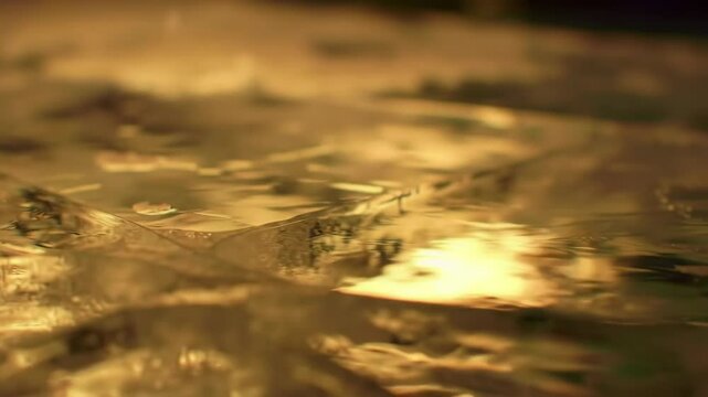 Abstract Golden Ice