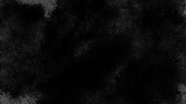 黒い背景に広がる、かすれた白い傷や埃のようなグランジテクスチャ。背景｜テクスチャ, グランジ, 黒, ノイズ, 傷, オーバーレイ, 素材