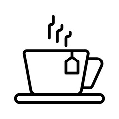 Obraz premium Hot tea icon