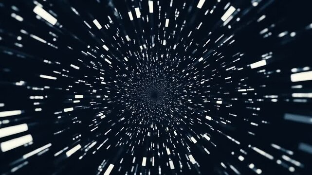 Abstract Hyperspace Jump Through Stars Background
