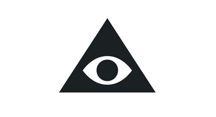 Fototapeta premium All-Seeing Eye in Triangle Symbol