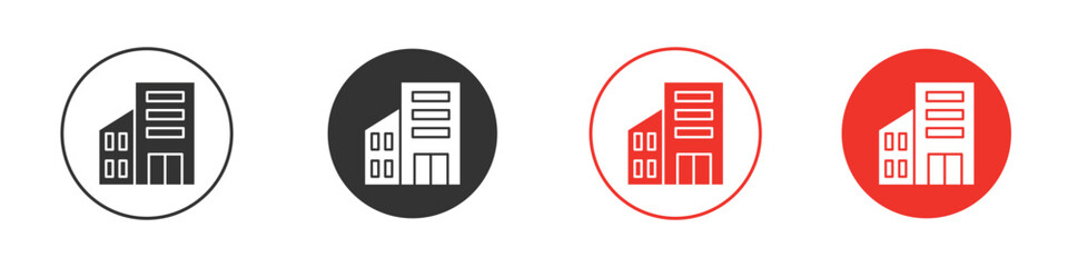 Company icon symbol. Simple, flat design for web or mobile app. Minimal Vector illustration logotype.
