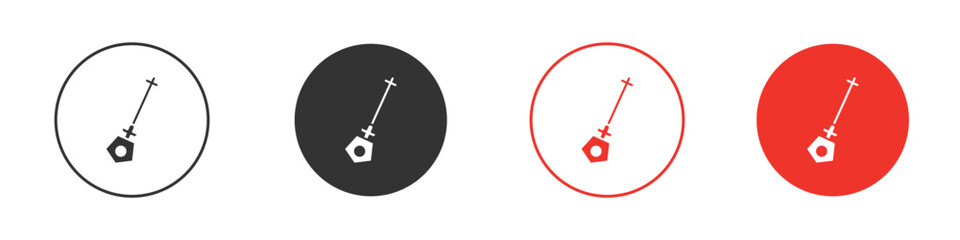 Car dipstick icon symbol. Simple, flat design for web or mobile app. Minimal Vector illustration logotype.