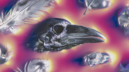 Iridescent Neon Liquid Light Waves Abstract Backgrounds