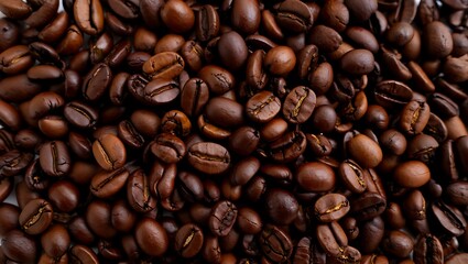 roasted coffee beans background