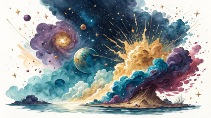 Fototapeta premium This title for your vector illustrations captures their dreamlike, mystical beauty. evoke imagination and delicate wonder. ensures discoverability