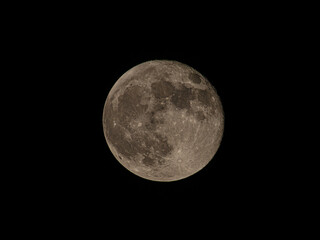 Fototapeta premium full moon over black