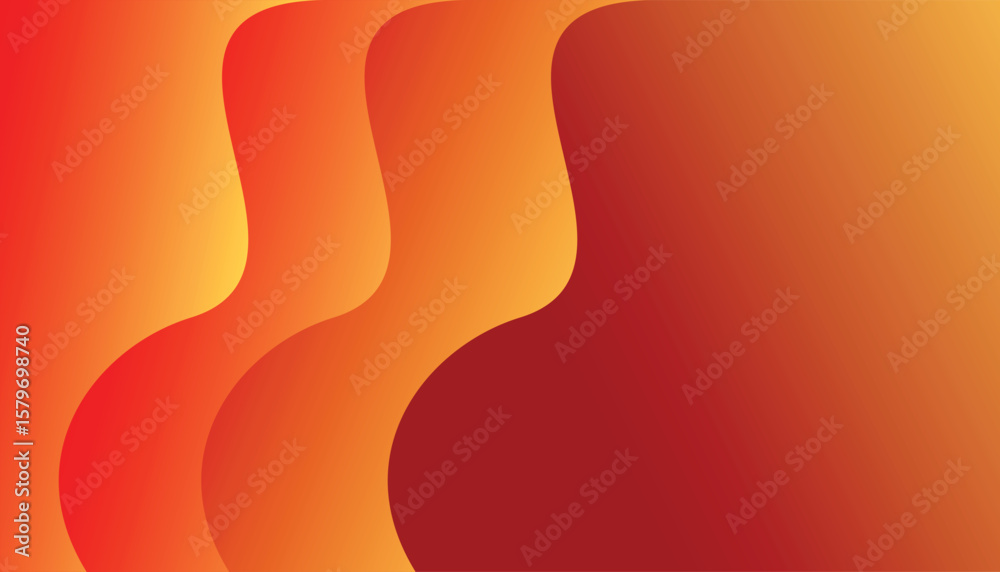 Fototapete Abstract Yellow Background with Waves. Abstract Yellow Background with Waves. poster and banner background.
