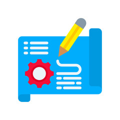 Prototype flat color icon