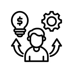 Entrepreneurship line icon